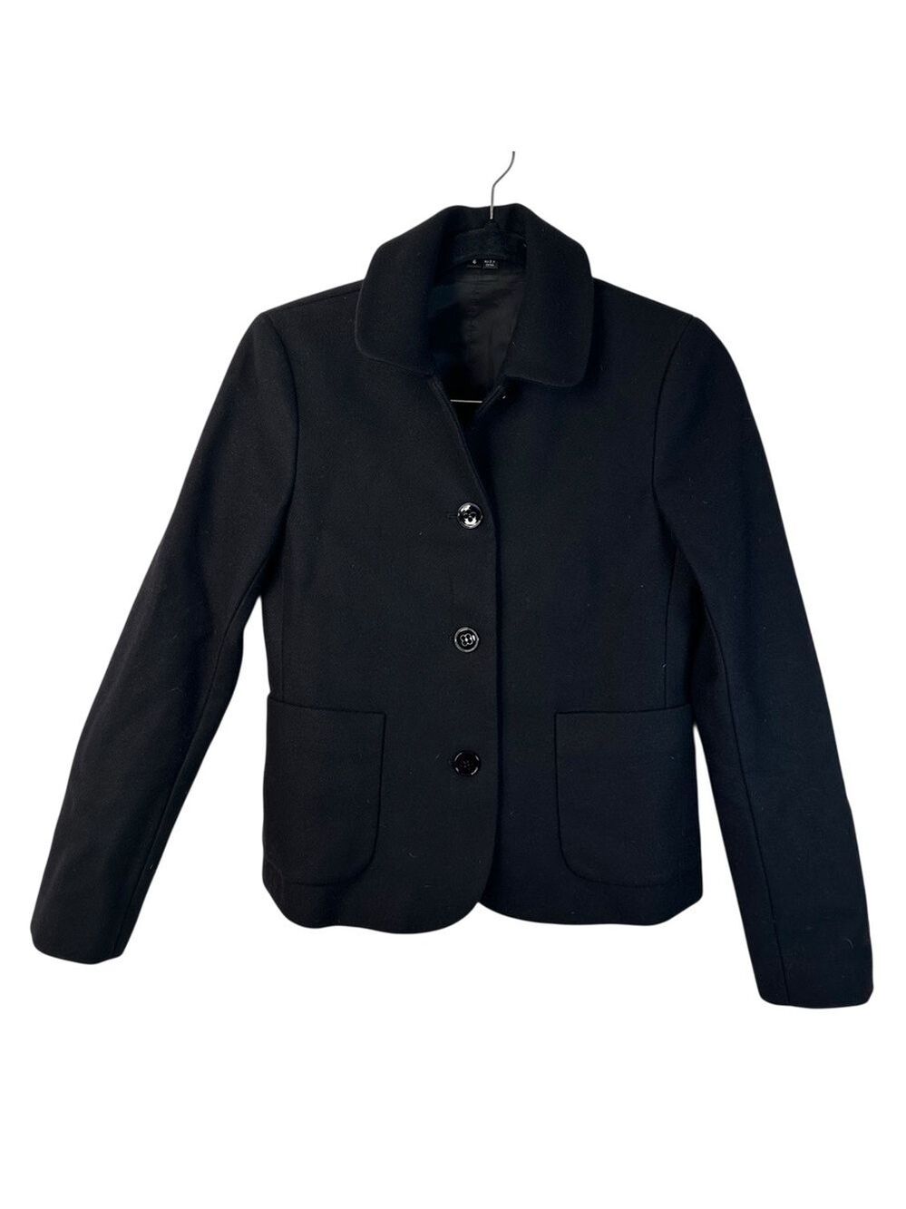Theory Wool Blend Blazer 6 Tailored 3 Button Lined Pockets Classic Officecore